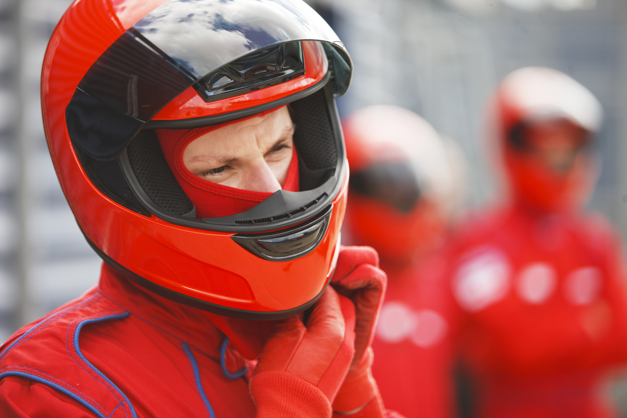 A close-up of a racing driver, Formula 1